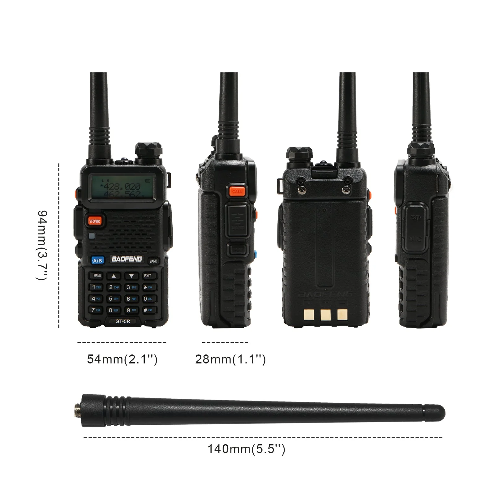GT-5R 4W/1W Dual Band Radio - Image 5